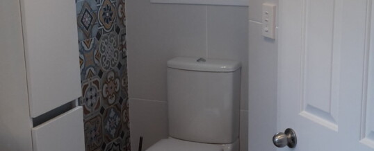 Morley’s completed bathroom