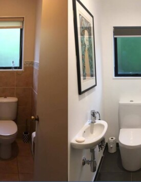 Harding before and after toilet suite